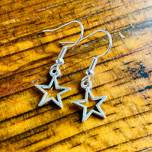 Star pierced earrings