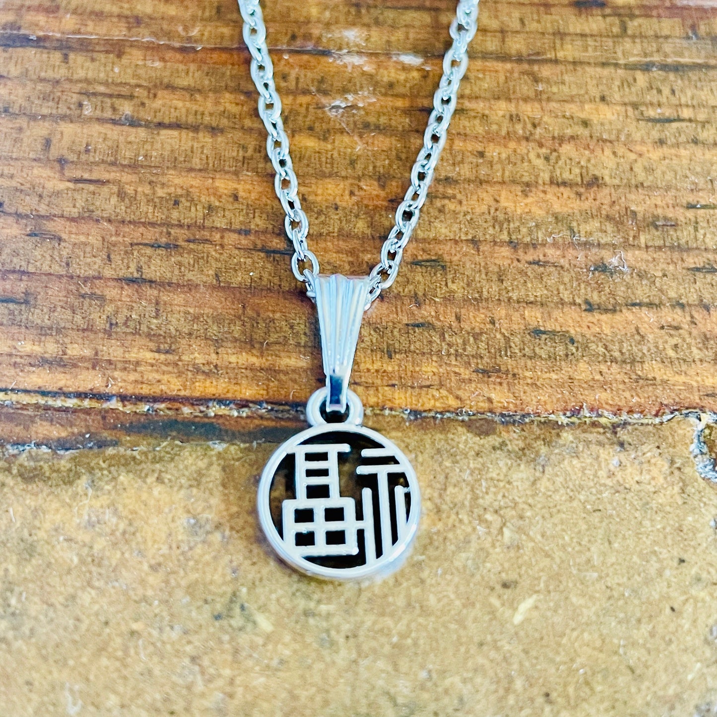 Oriental shaped charm necklace